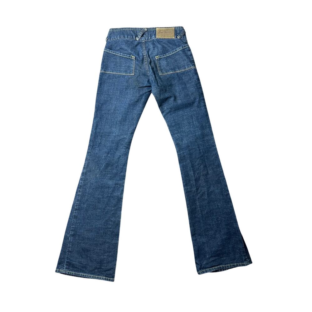 Y2K Von Dutch Low Rise Flare Jeans Indie Sleaze Denim 2000s Vintage - Picture 9 of 9